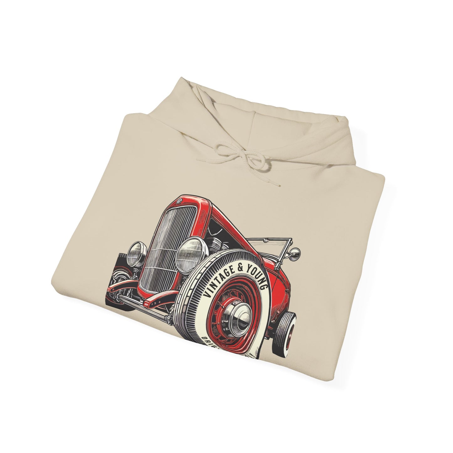 Hot Rodder White Wall Hoodie