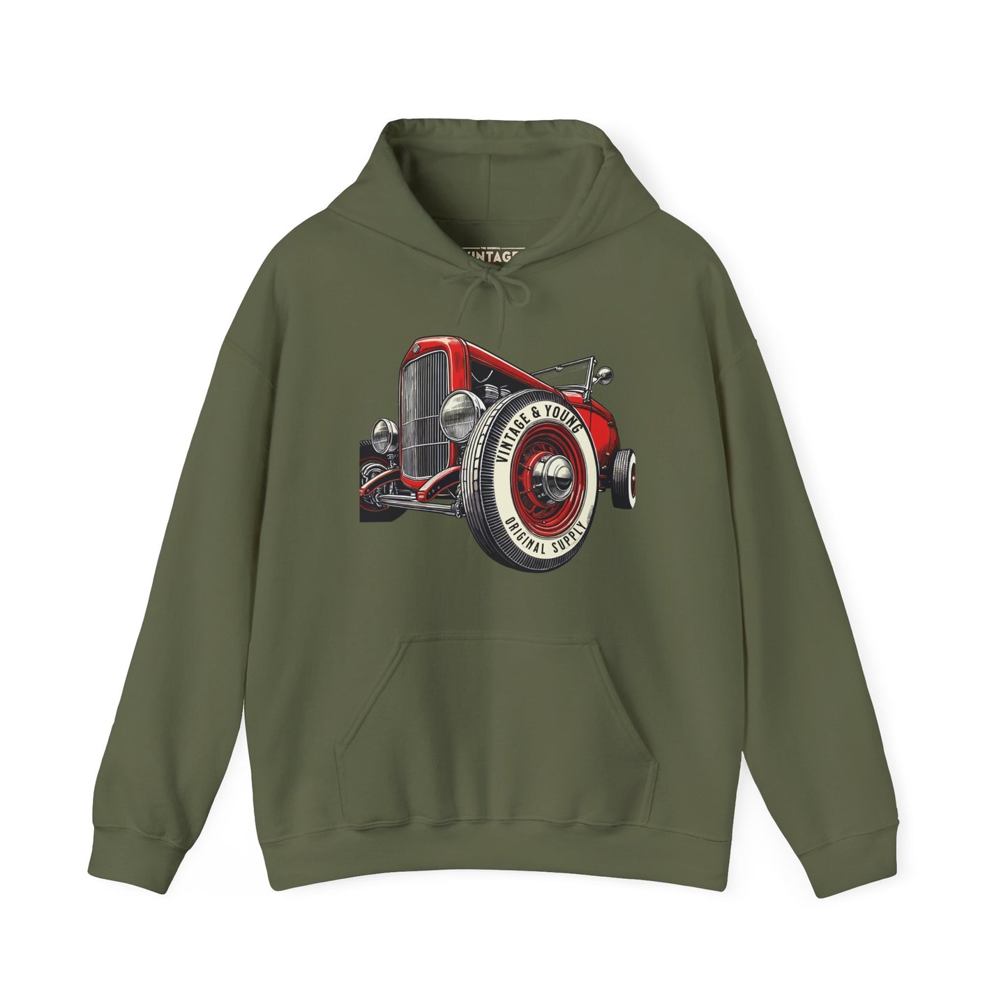 Hot Rodder White Wall Hoodie