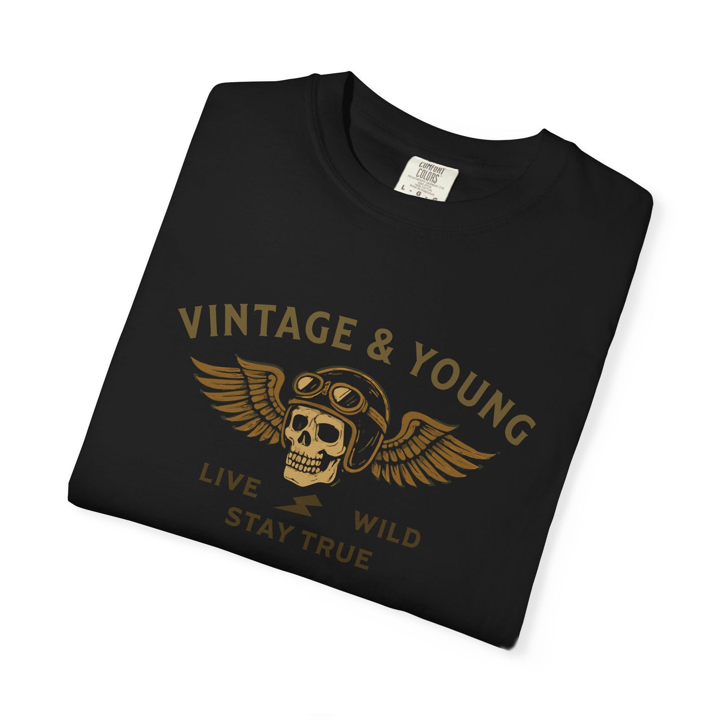 Live Wild Stay True Premium Vintage Garment-dyed Tee