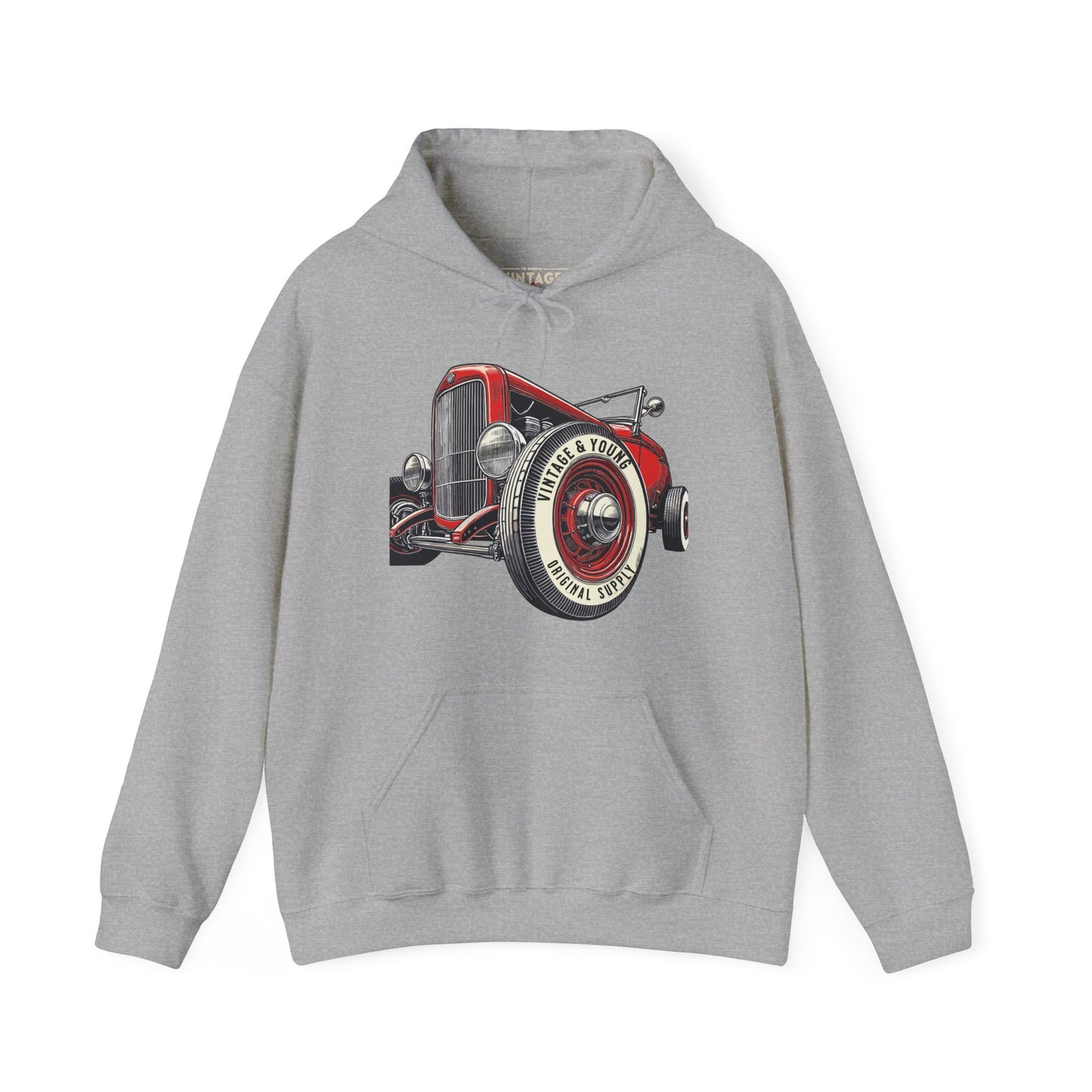 Hot Rodder White Wall Hoodie