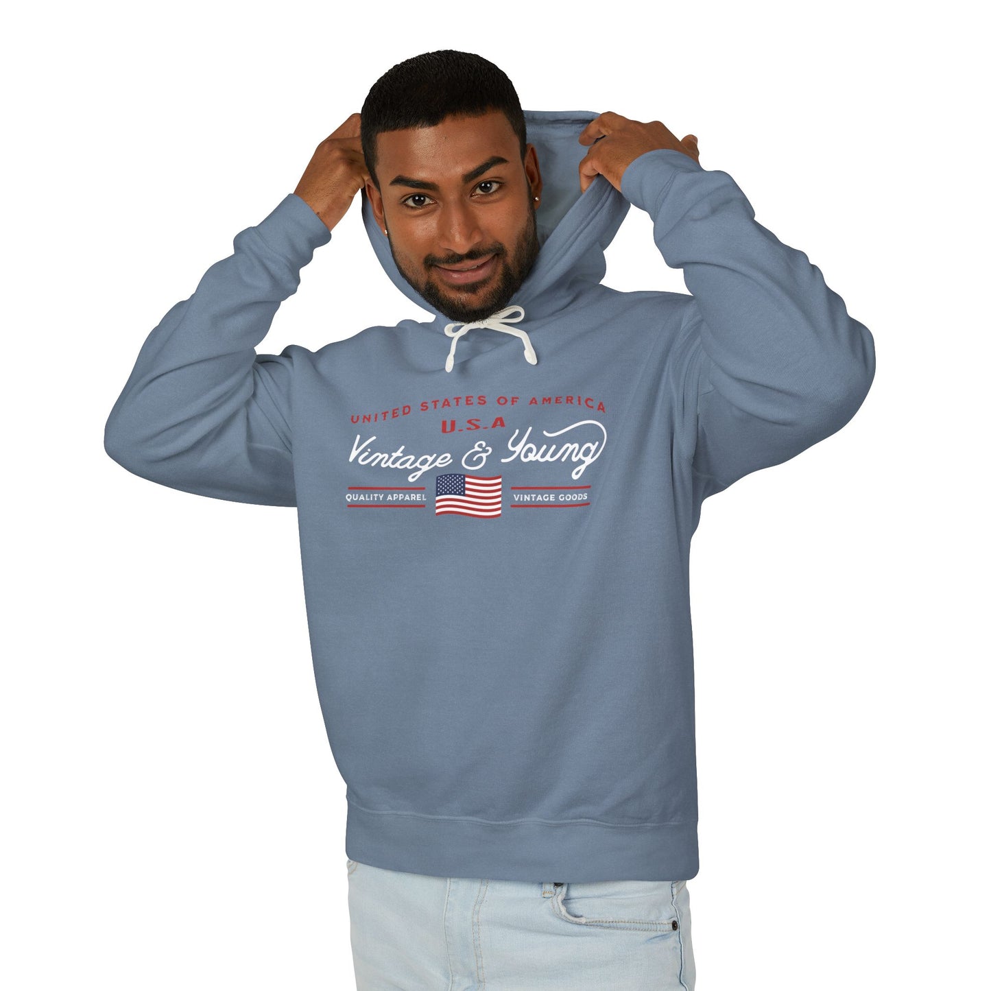 VY U.S.A Lightweight Hooded Sweatshirt