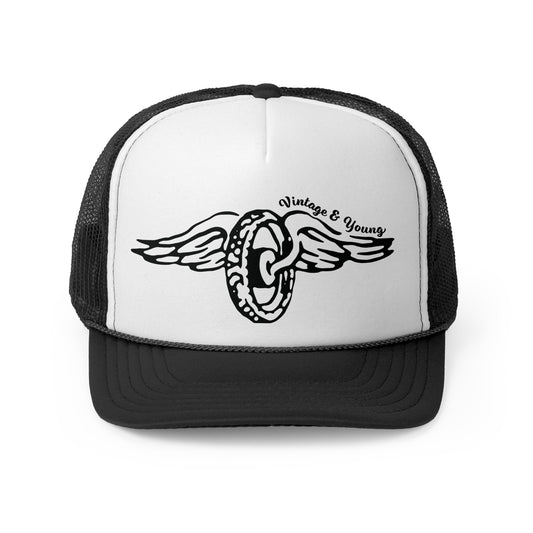 Winged Wheel Trucker Black