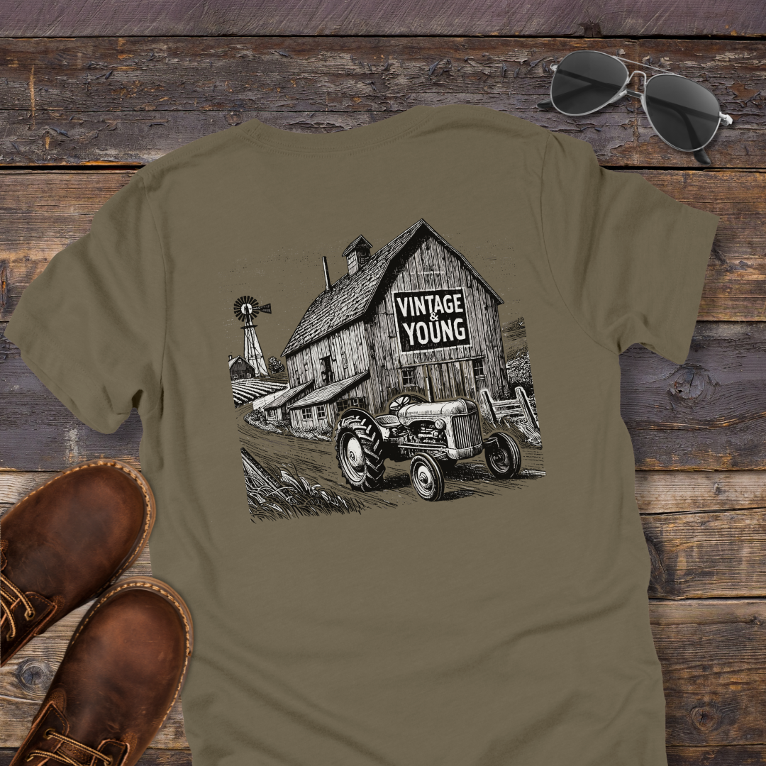 The Back Road Barn Tee (Backprint)