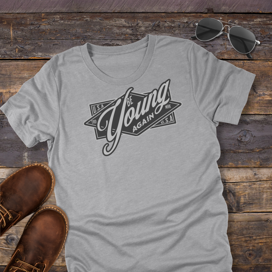 Art Deco 'Be Young Again' Tee