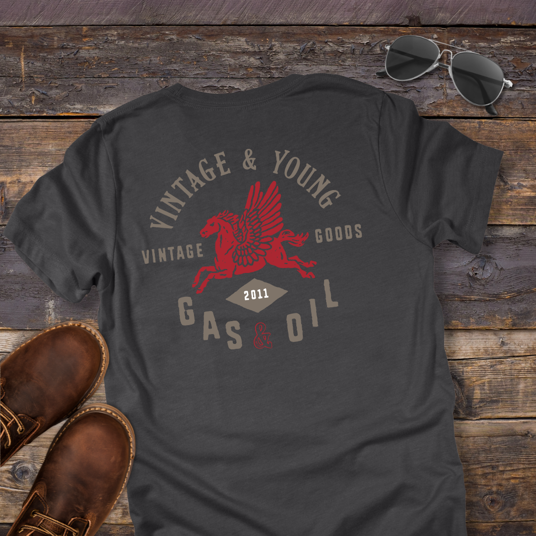 Vintage Gas and Oil Tee (Backprint)