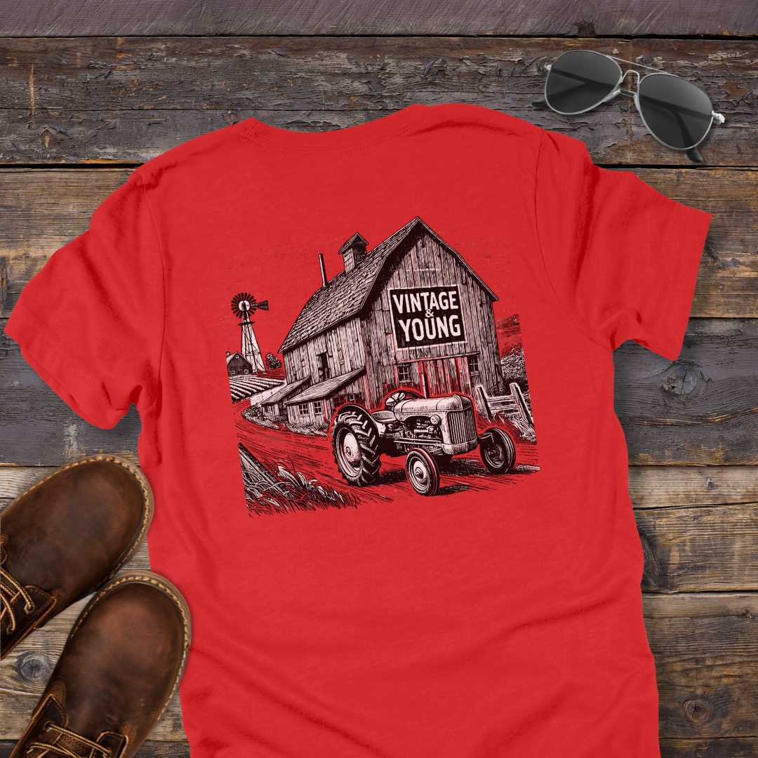 The Back Road Barn Tee (Backprint)
