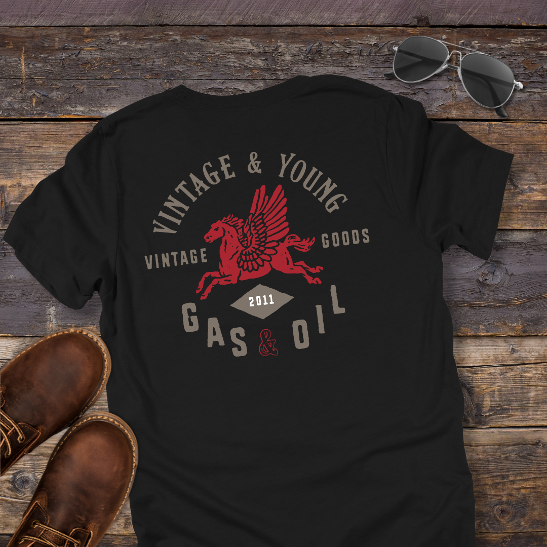 Vintage Gas and Oil Tee (Backprint)