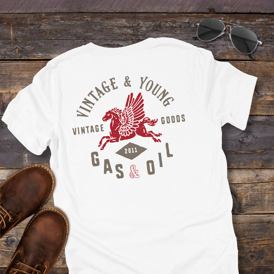 Vintage Gas and Oil Tee (Backprint)