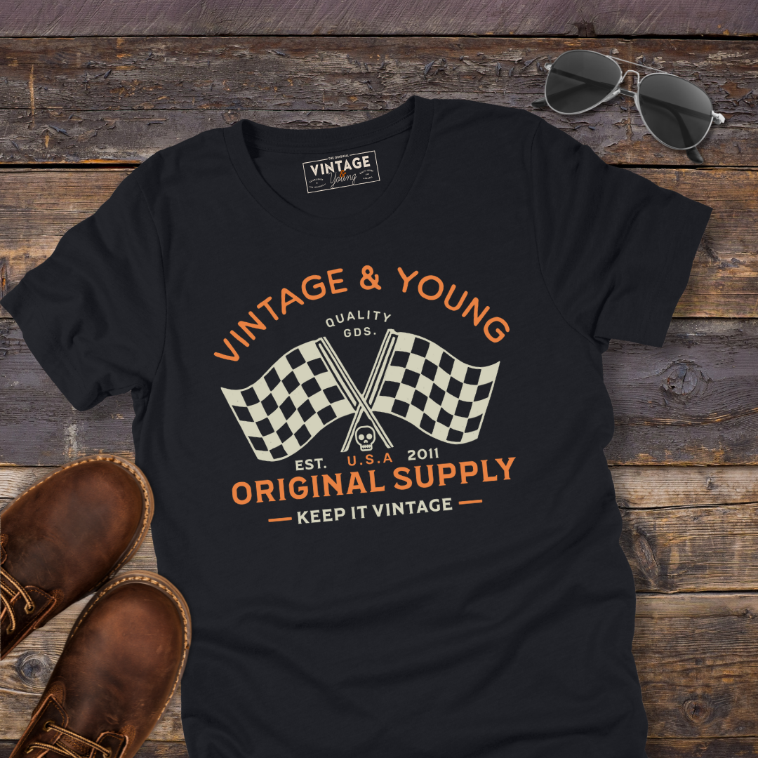 Original Supply Checkered Flag Tee