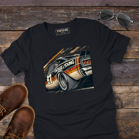 Vintage & Young Race Car Tee
