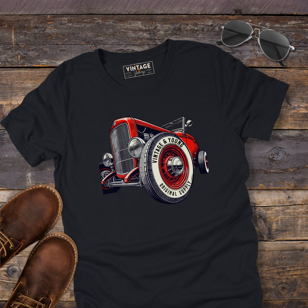 Hot Rodder White Wall Tee