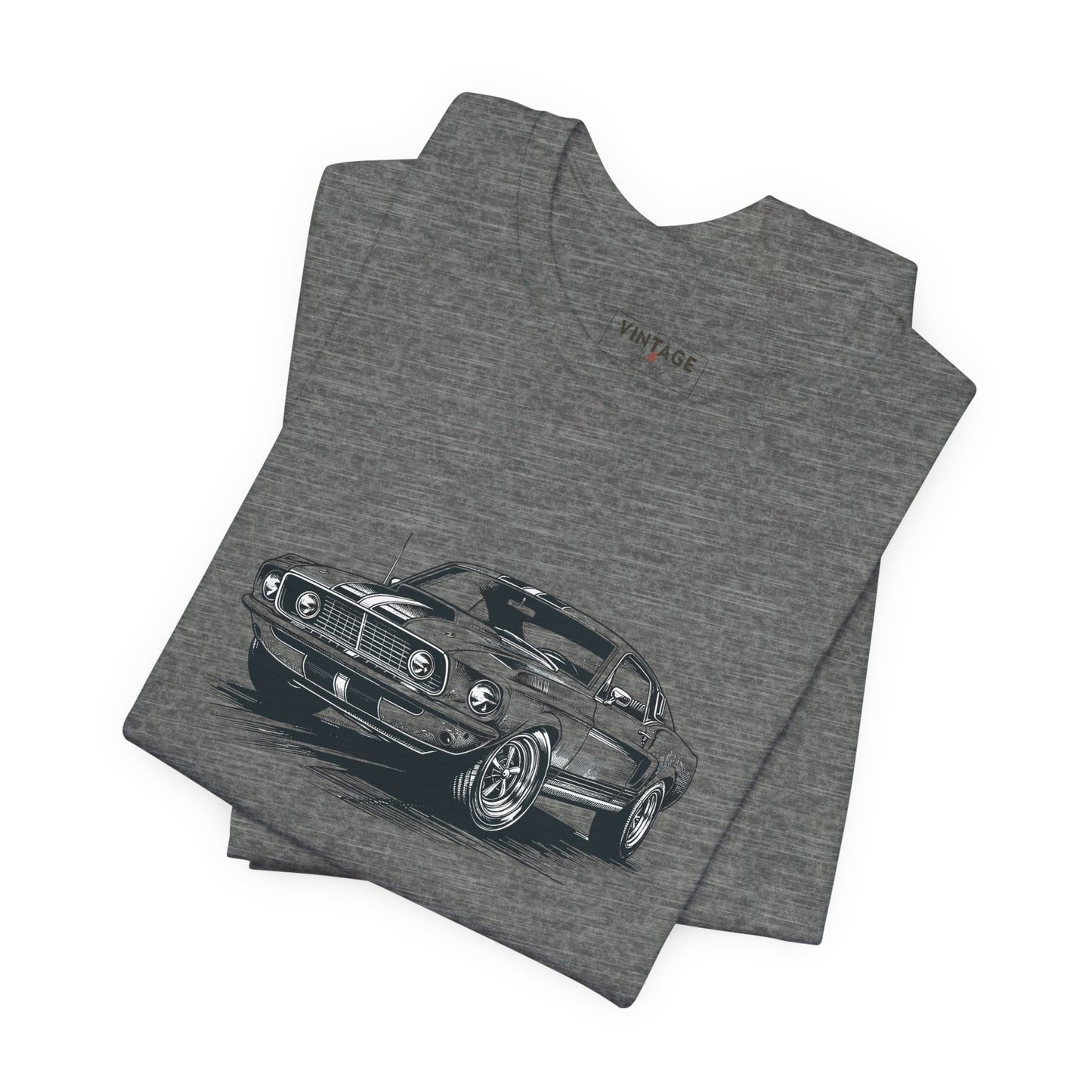 Vintage Mustang Hand-Drawn Style T-Shirt