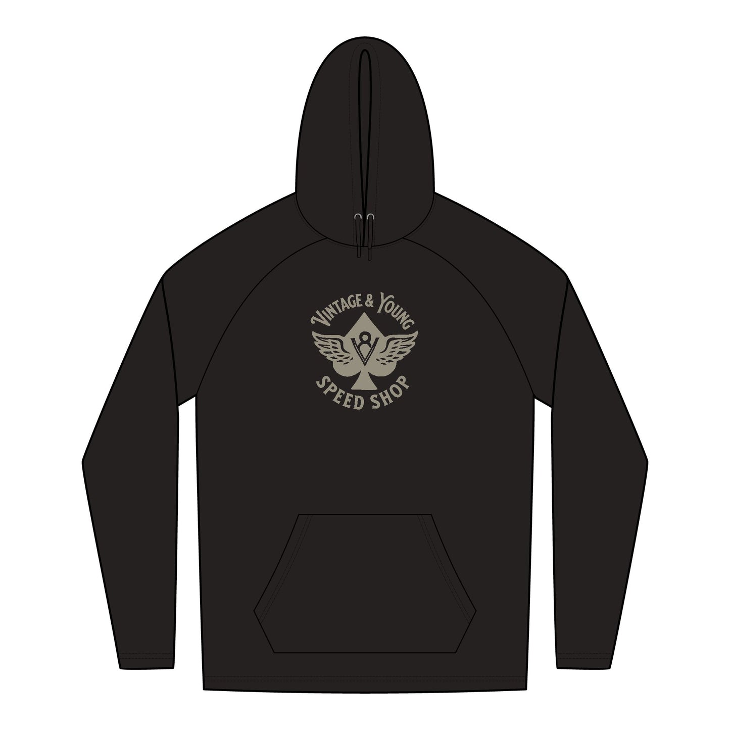 New Era + Vintage & Young Lightweight TriBlend Hoodie V8 Speed Shop