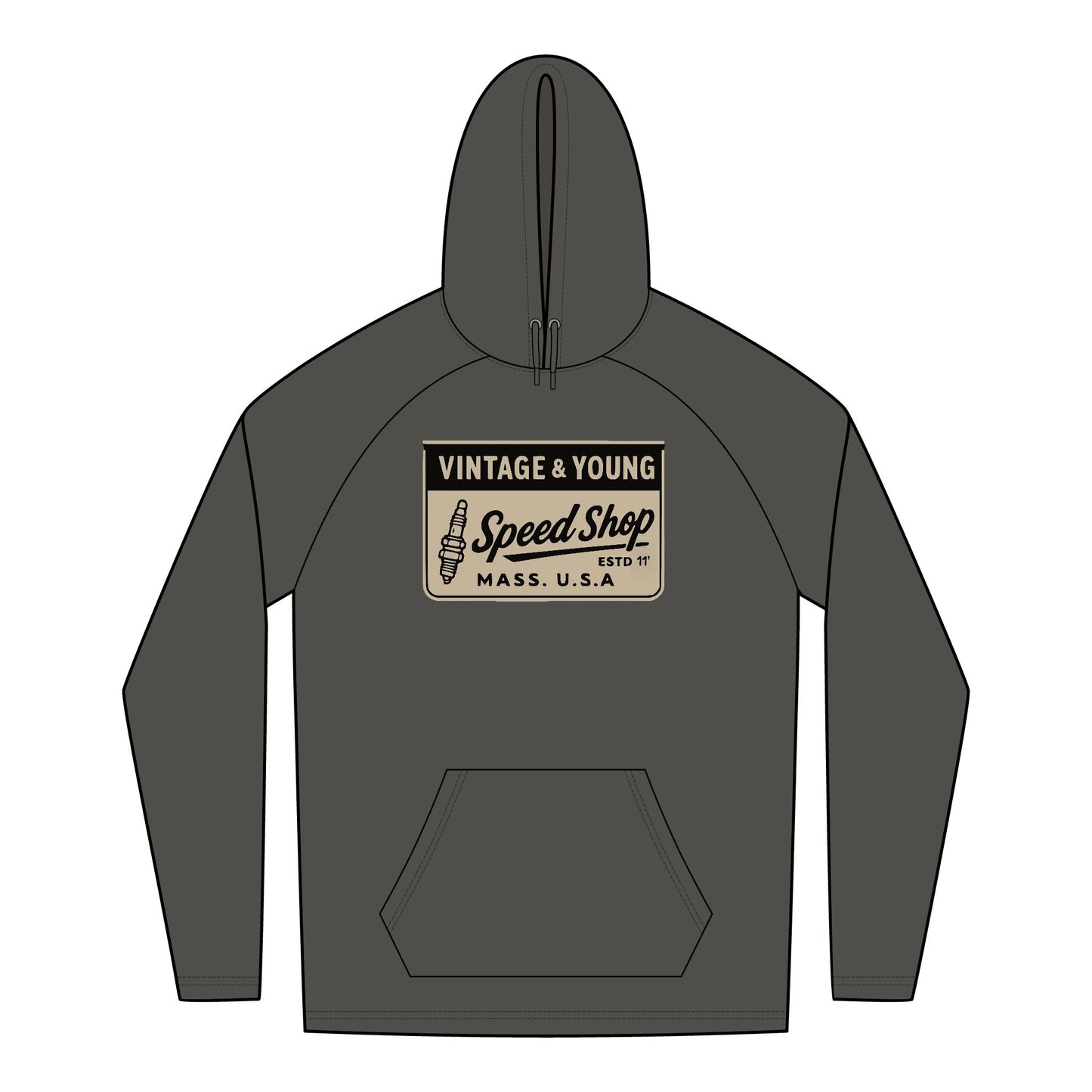 New Era + Vintage & Young Lightweight TriBlend Hoodie Speed Shop