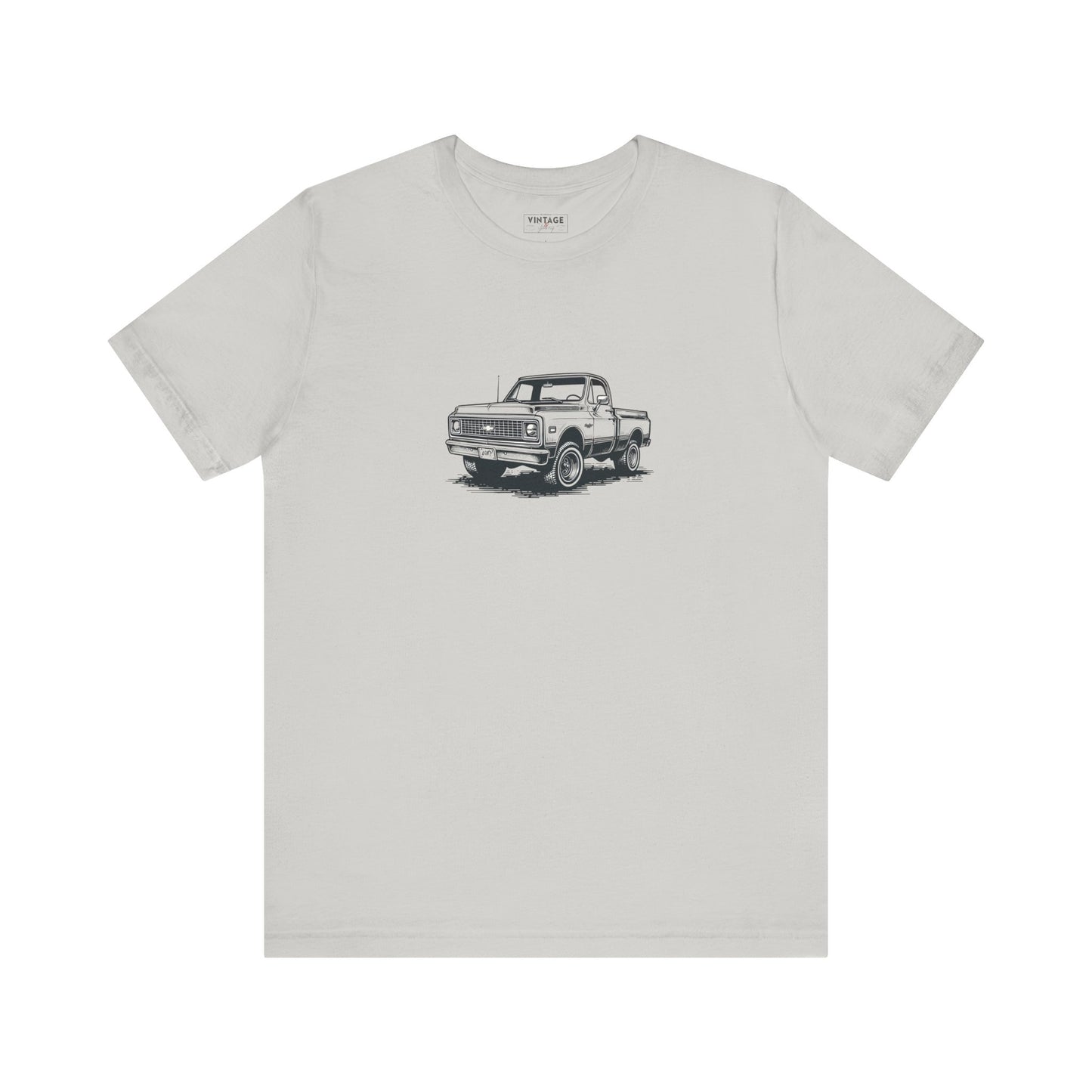 Vintage Square Body Pickup Truck 4x4 Hand-Drawn Style T-Shirt