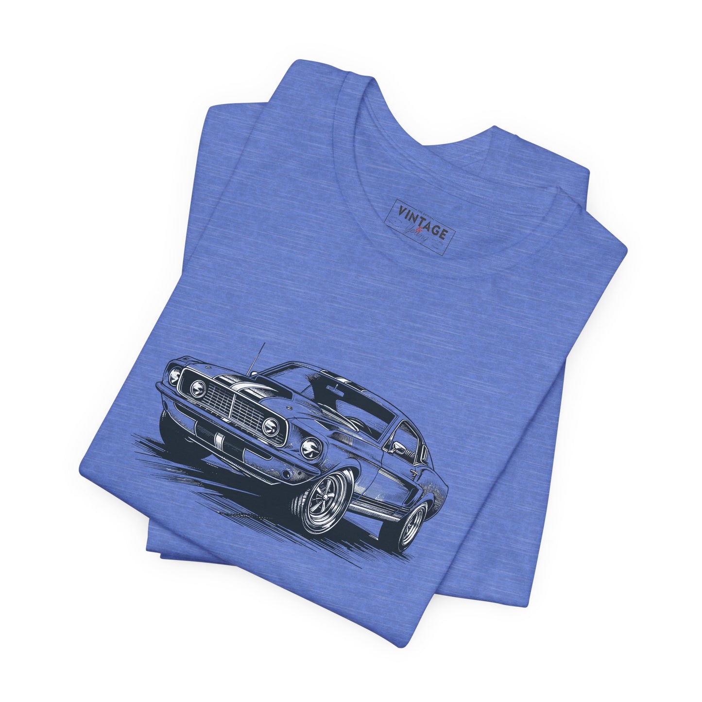 Vintage Mustang Hand-Drawn Style T-Shirt