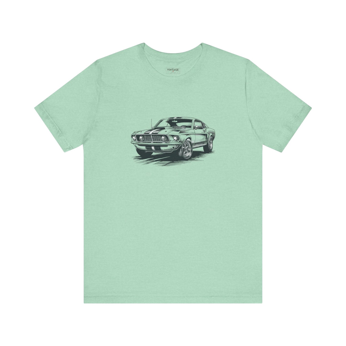 Vintage Mustang Hand-Drawn Style T-Shirt