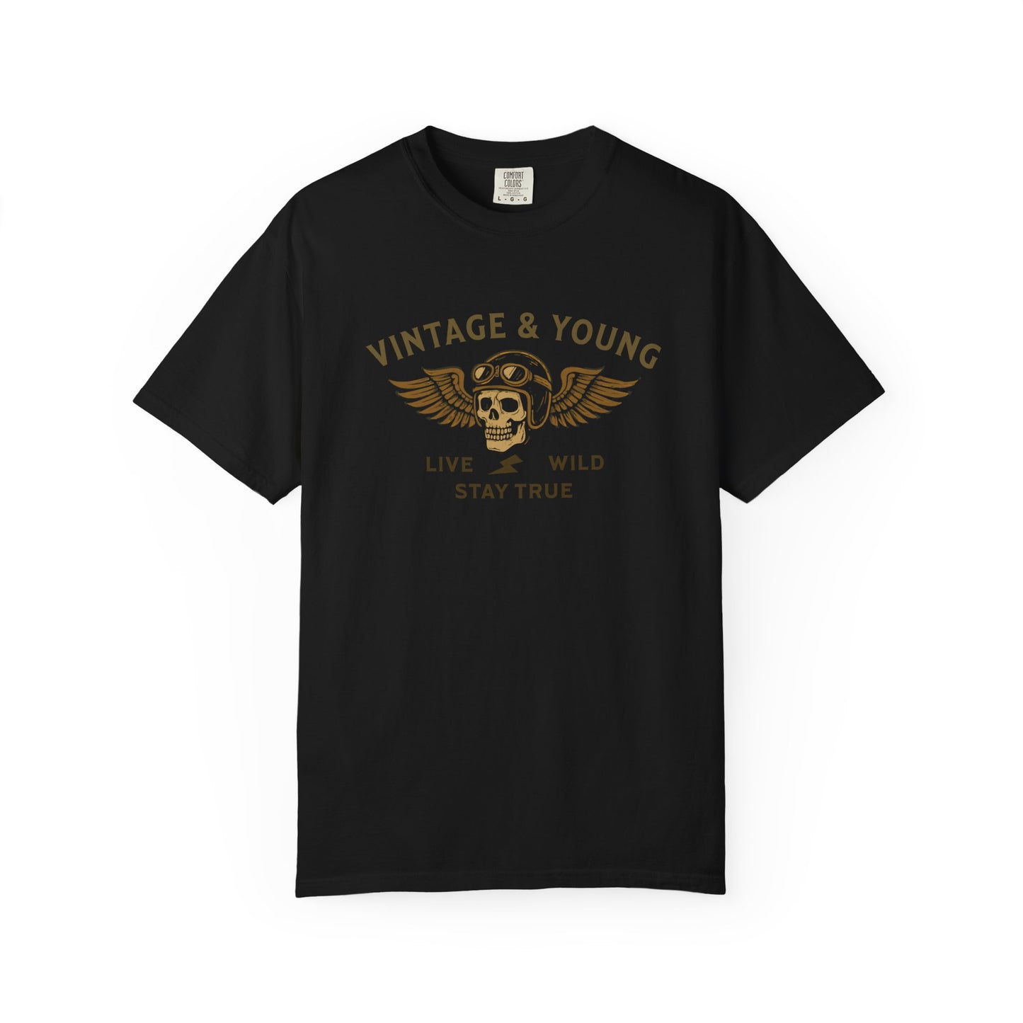 Live Wild Stay True Premium Vintage Garment-dyed Tee