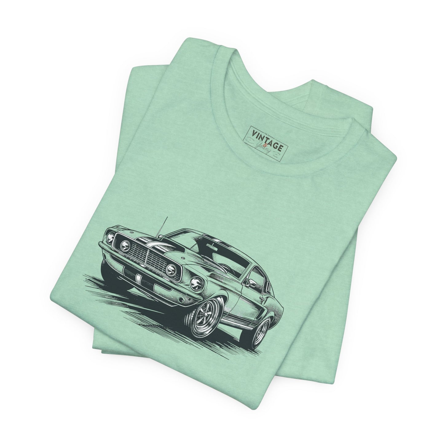 Vintage Mustang Hand-Drawn Style T-Shirt