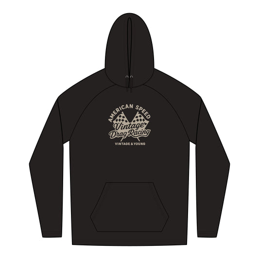 New Era + Vintage & Young Lightweight TriBlend Hoodie Vintage Drag Racing