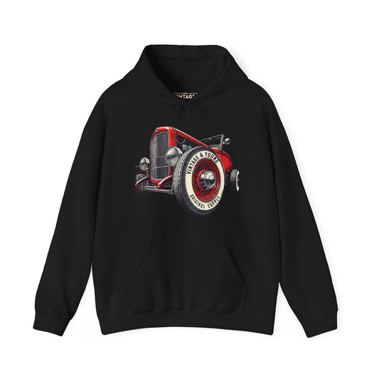 Hot Rodder White Wall Hoodie