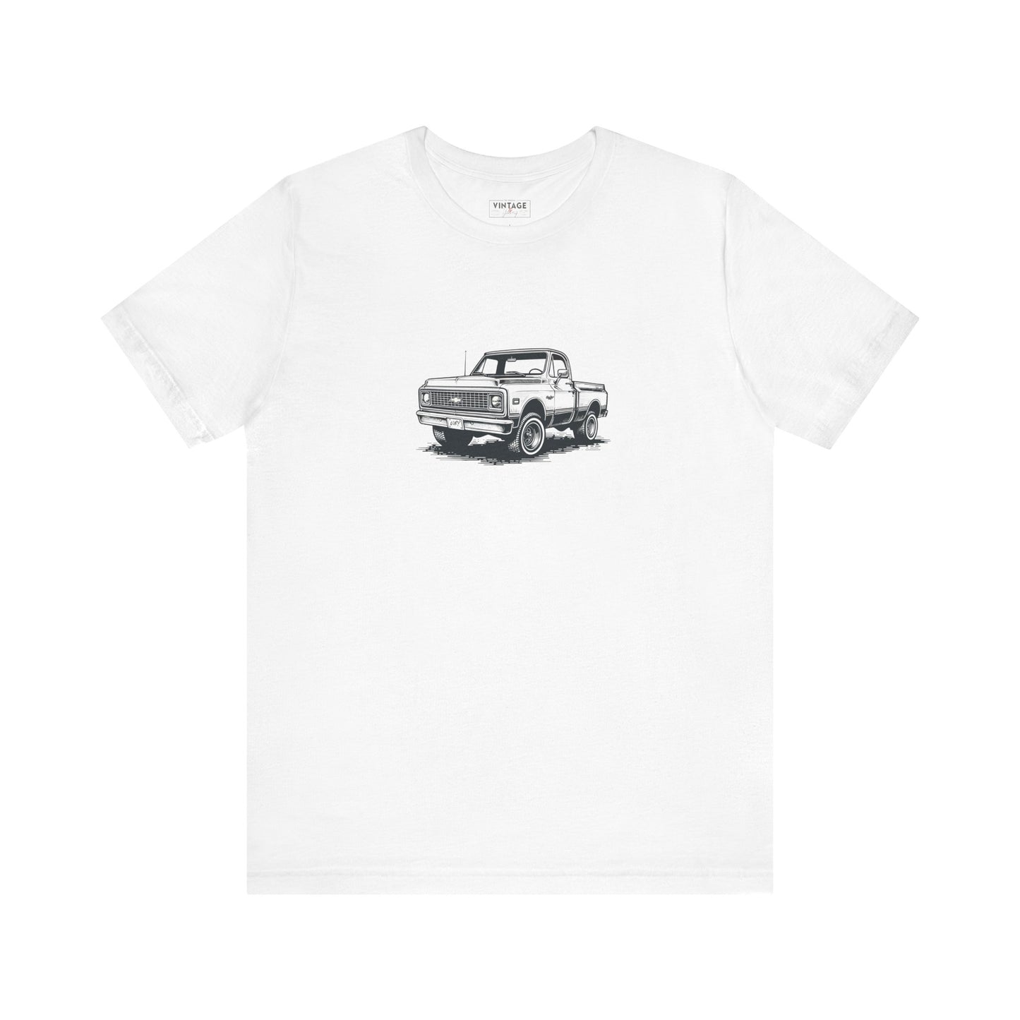 Vintage Square Body Pickup Truck 4x4 Hand-Drawn Style T-Shirt