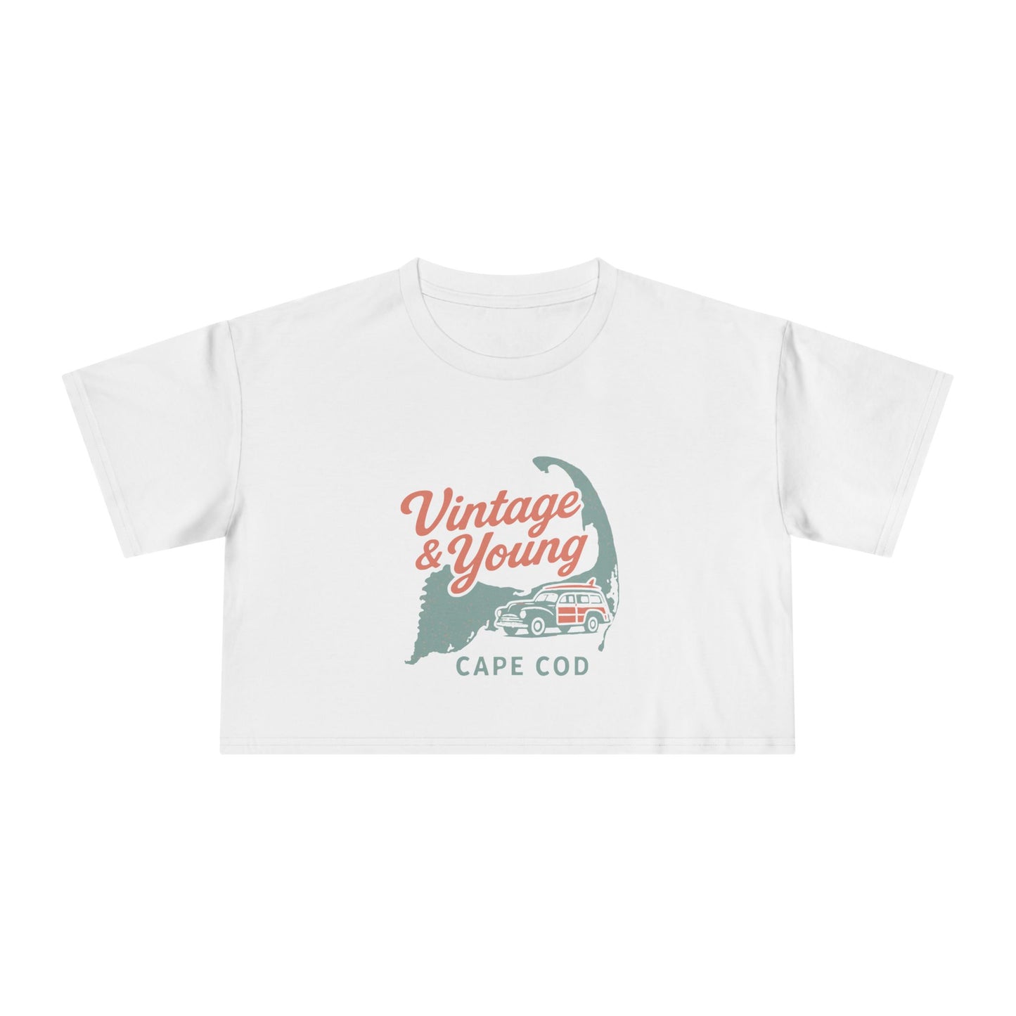 Vintage & Young Crop Tee-  Cape Cod Woodie
