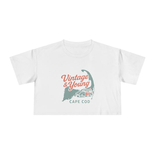 Vintage & Young Crop Tee-  Cape Cod Woodie