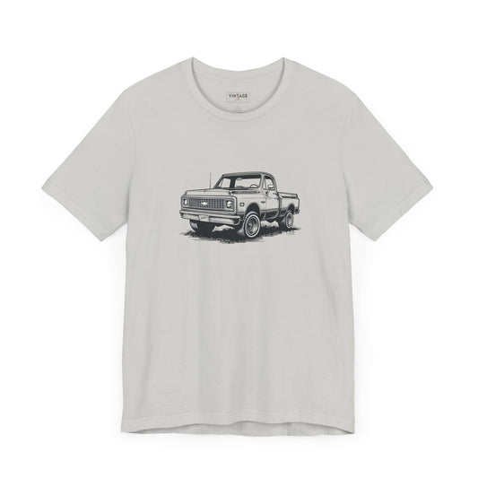 Vintage Square Body Pickup Truck 4x4 Hand-Drawn Style T-Shirt