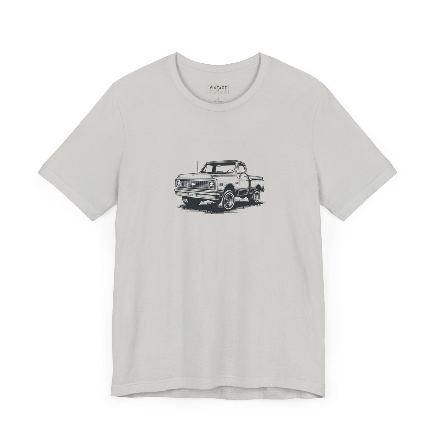 Vintage Square Body Pickup Truck 4x4 Hand-Drawn Style T-Shirt