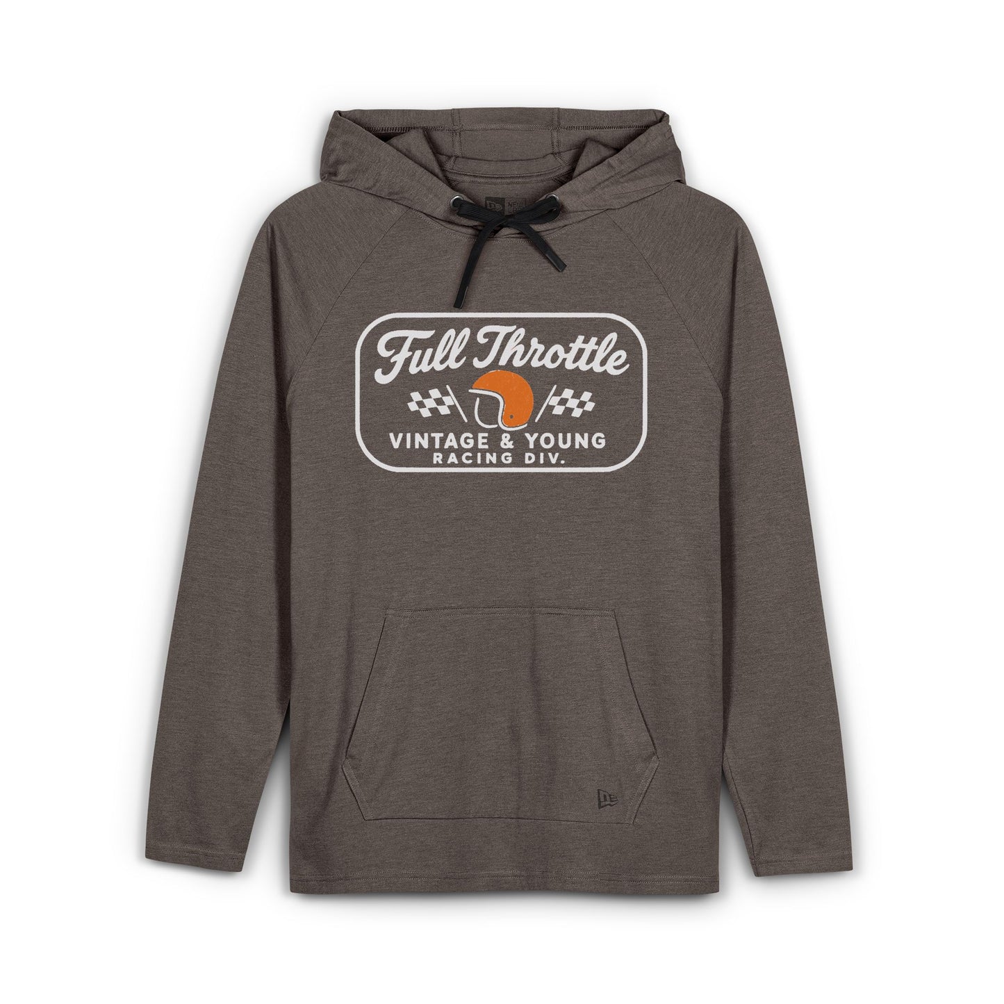 New Era + Vintage & Young Lightweight TriBlend Hoodie Full Throttle