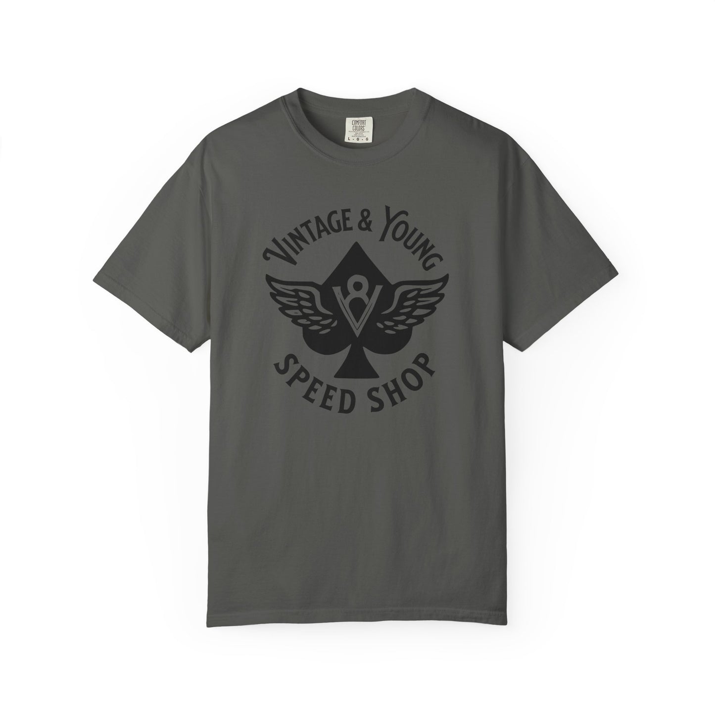 V-8 Speed Shop Premium Vintage Garment-dyed Tee
