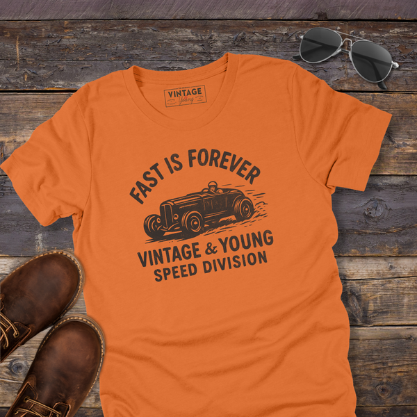 Fast Is Forever Roadster Tee | Vintage & Young Tees
