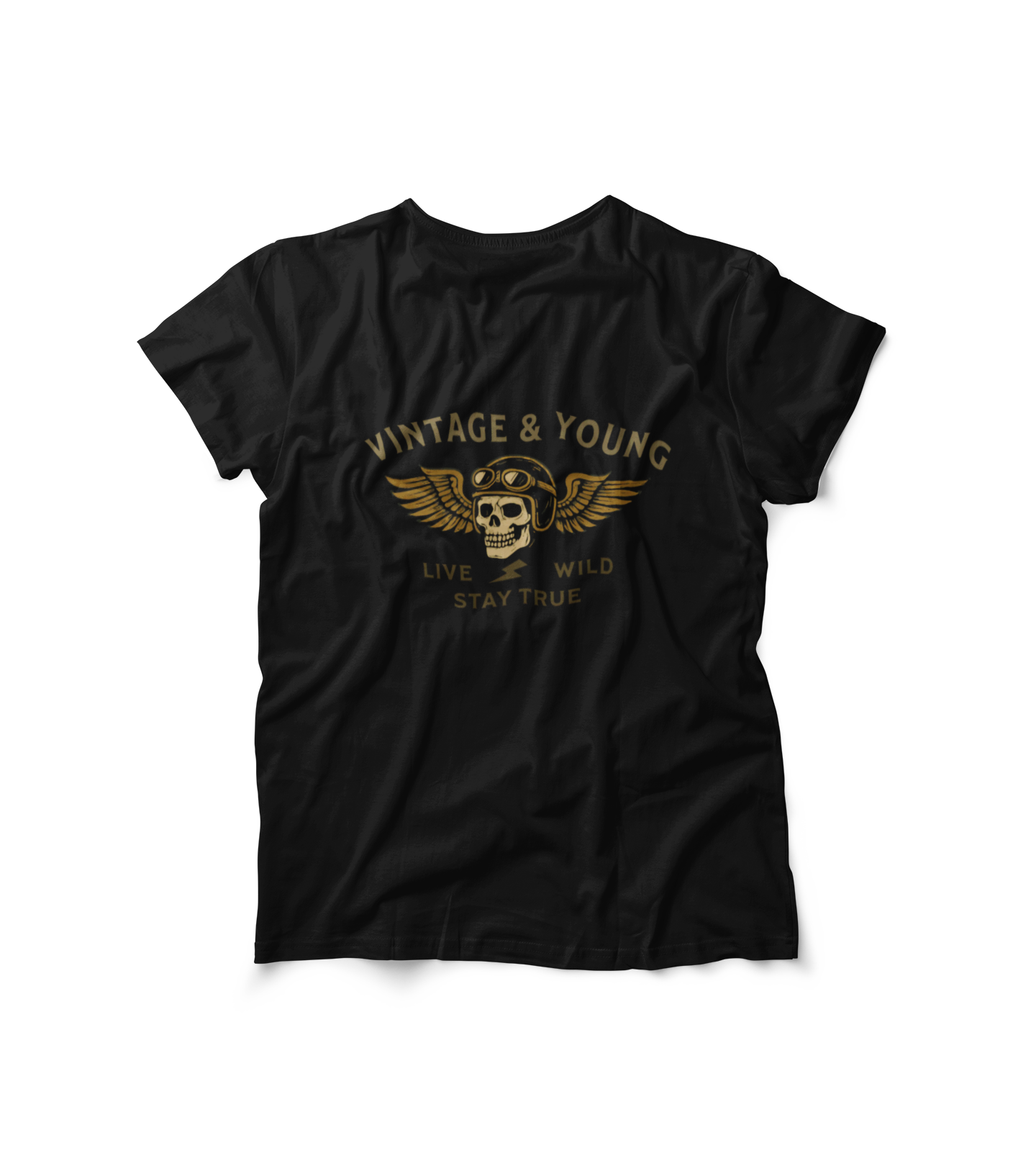 Live Wild Stay True Premium Vintage Garment-dyed Tee