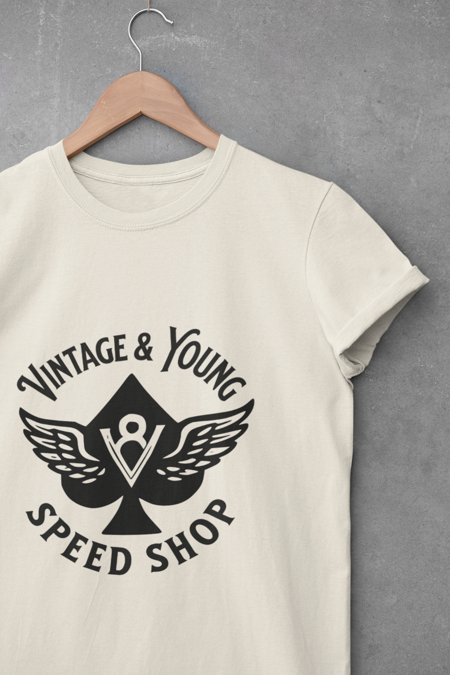 V-8 Speed Shop Premium Vintage Garment-dyed Tee