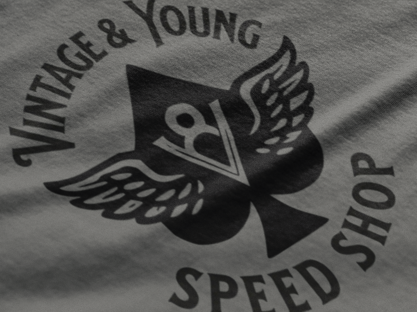 V-8 Speed Shop Premium Vintage Garment-dyed Tee