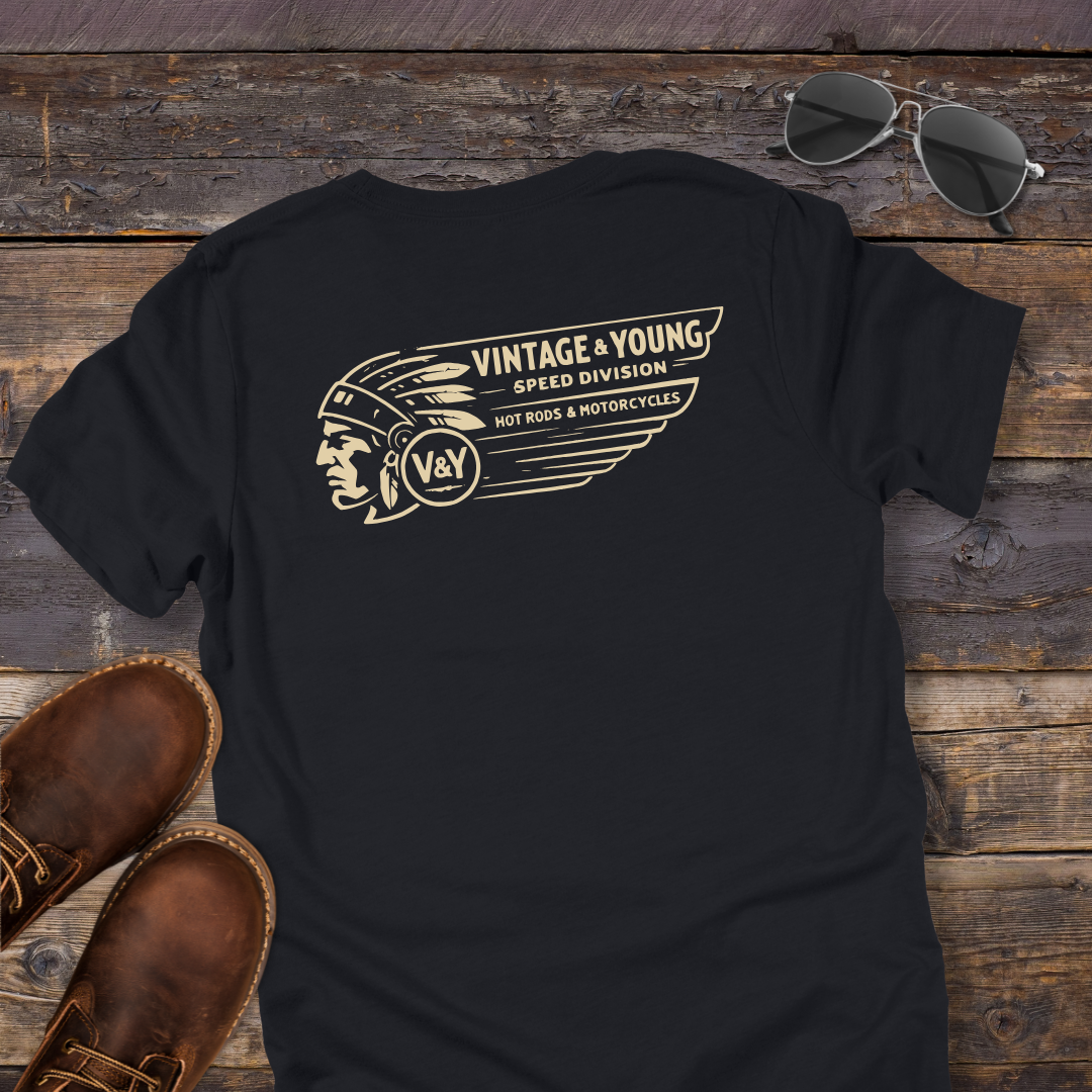 V&Y Indian Speed Shop Garage Tee