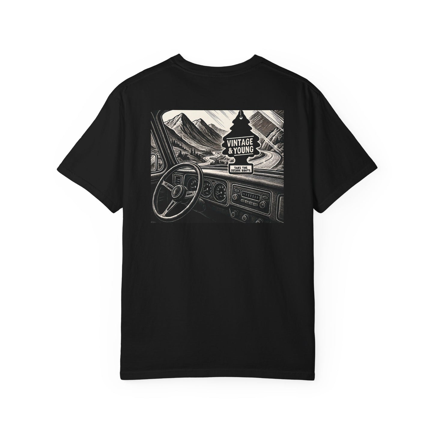 Take The Scenic Route 2.0 Premium Vintage Garment-dyed Tee