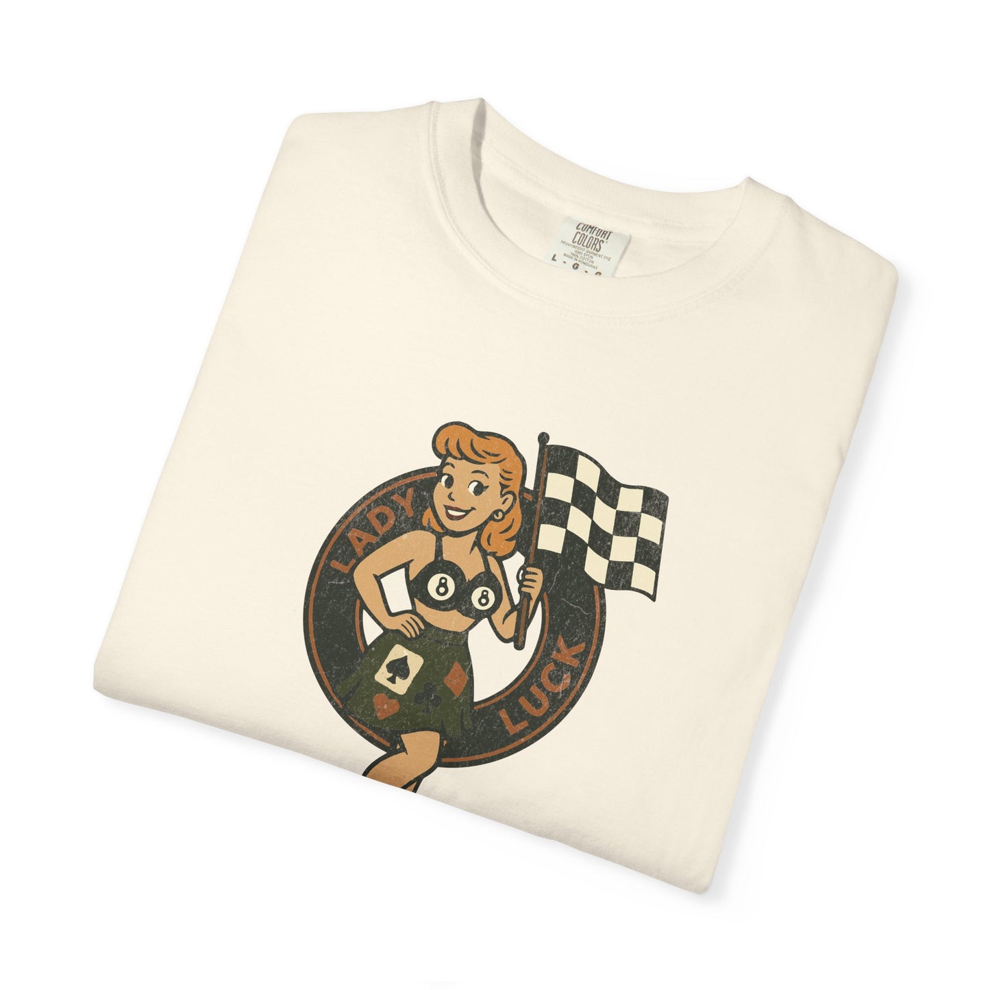 Lady Luck Premium Vintage Garment-dyed Tee