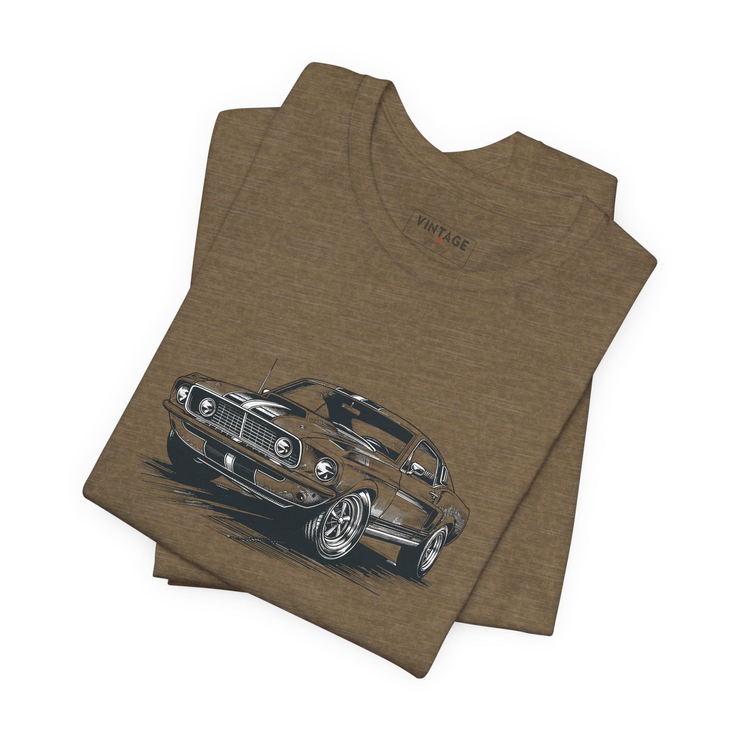 Vintage Mustang Hand-Drawn Style T-Shirt