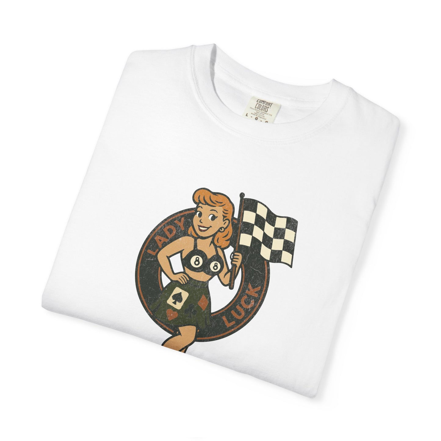 Lady Luck Premium Vintage Garment-dyed Tee