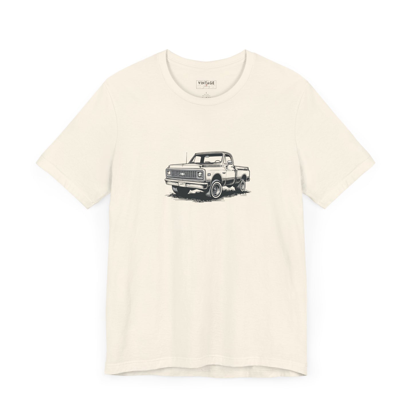 Vintage Square Body Pickup Truck 4x4 Hand-Drawn Style T-Shirt