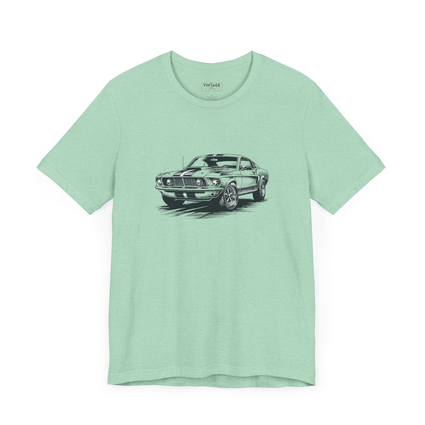 Vintage Mustang Hand-Drawn Style T-Shirt