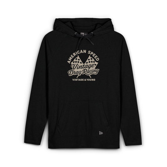 New Era + Vintage & Young Lightweight TriBlend Hoodie Vintage Drag Racing