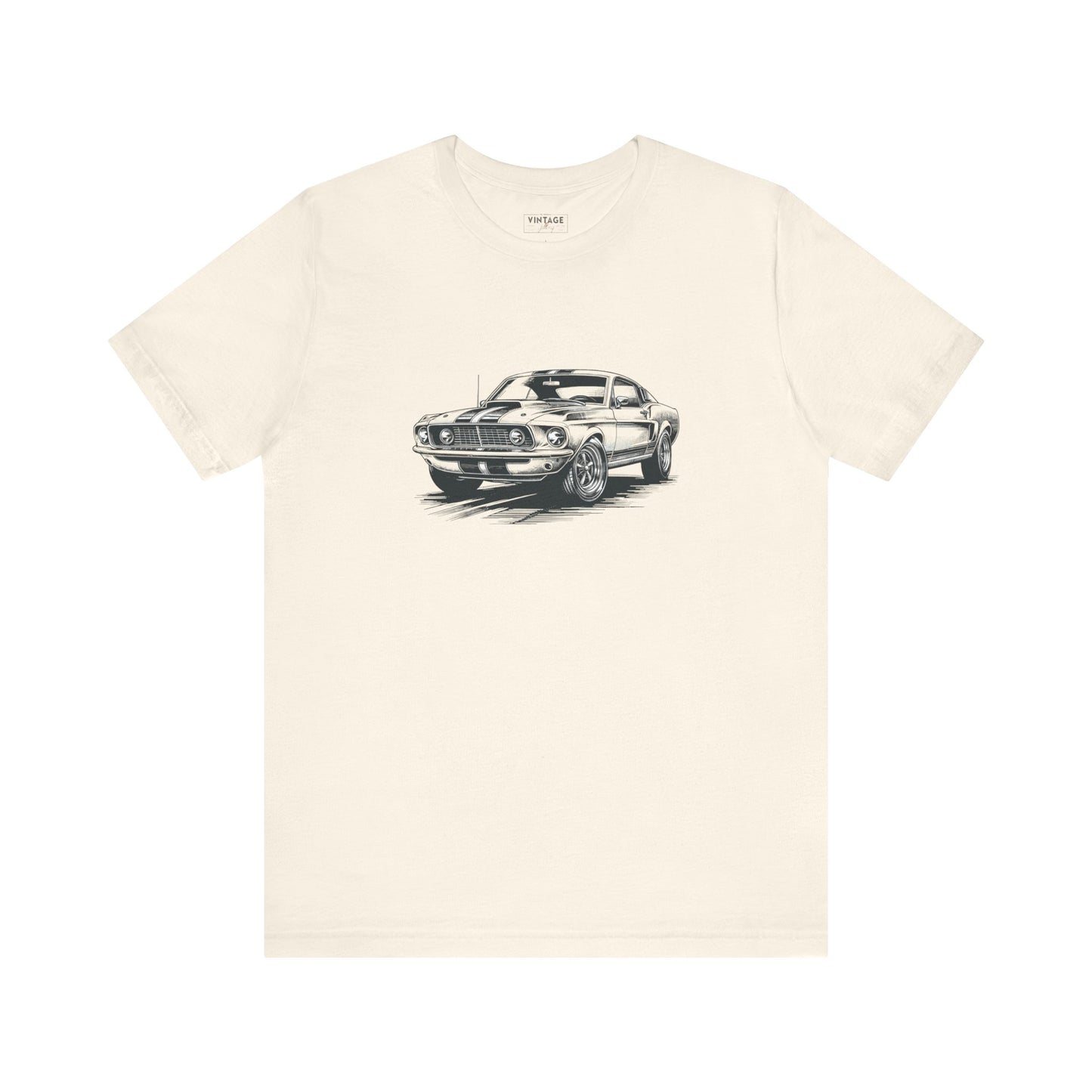 Vintage Mustang Hand-Drawn Style T-Shirt