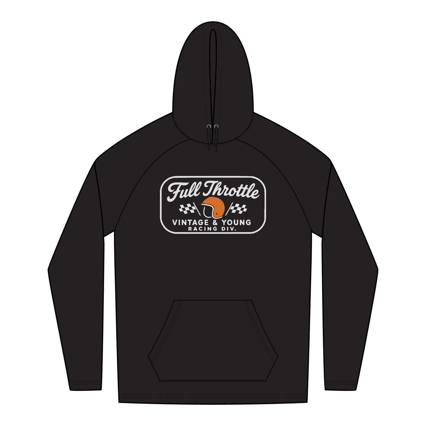 New Era + Vintage & Young Lightweight TriBlend Hoodie Full Throttle