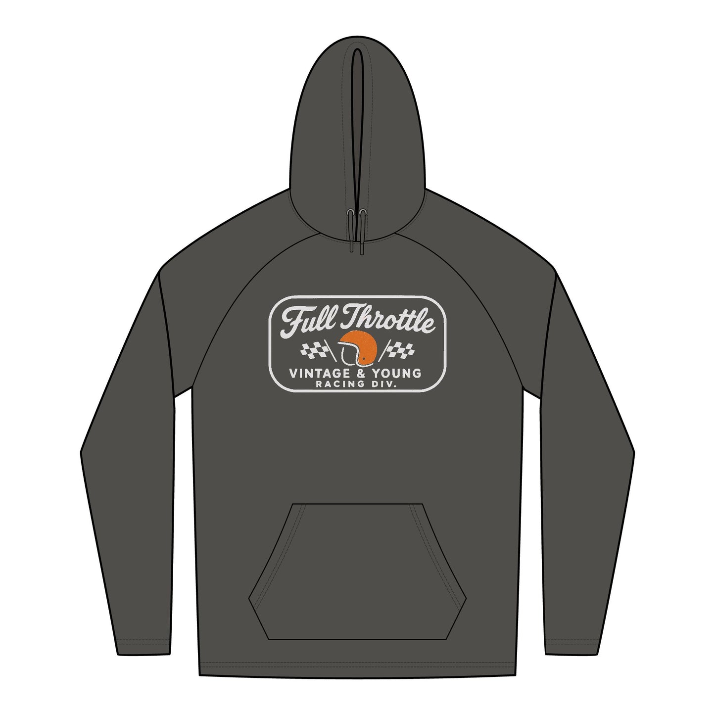 New Era + Vintage & Young Lightweight TriBlend Hoodie Full Throttle