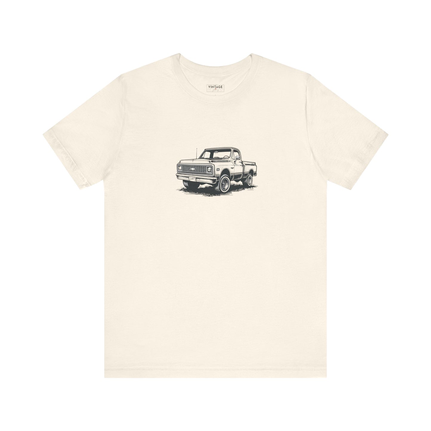 Vintage Square Body Pickup Truck 4x4 Hand-Drawn Style T-Shirt