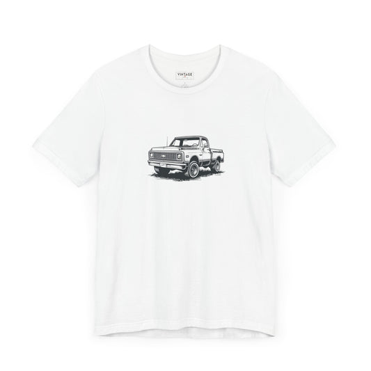 Vintage Square Body Pickup Truck 4x4 Hand-Drawn Style T-Shirt