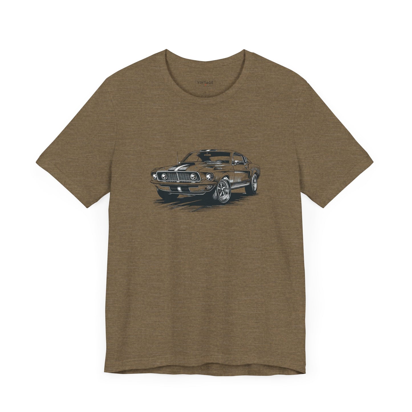 Vintage Mustang Hand-Drawn Style T-Shirt